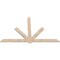 Ekena Millwork Kennewick Smooth Timber Gable Bracket, Douglas Fir, 96"W x 60"H x 1 1/2"D x 5 1/2"F, 15/12 Pitch GBW096X60X0206KEN00SDF - alternate 4